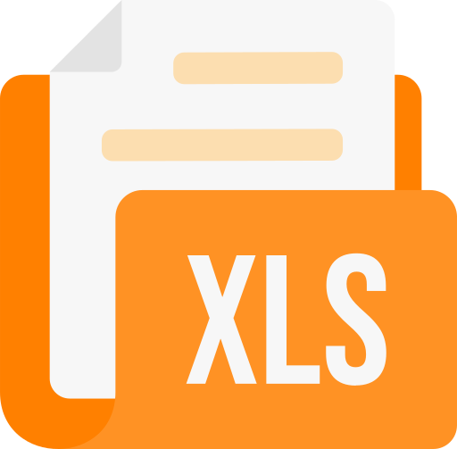 xls ファイル形式 Generic color fill icon