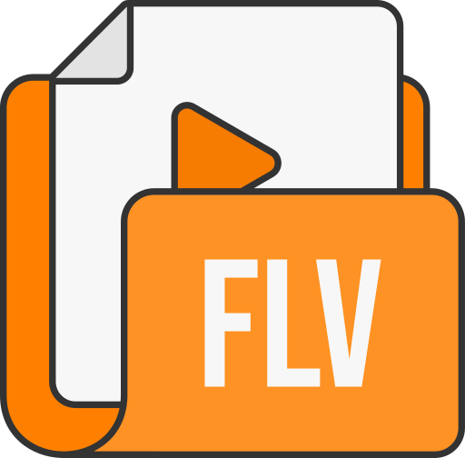 flv 파일 형식 Generic color lineal-color icon