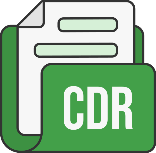cdr-bestandsformaat Generic color lineal-color icoon