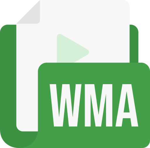 wmaファイル形式 Generic color fill icon