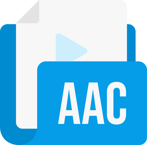 aac 파일 형식 Generic color fill icon