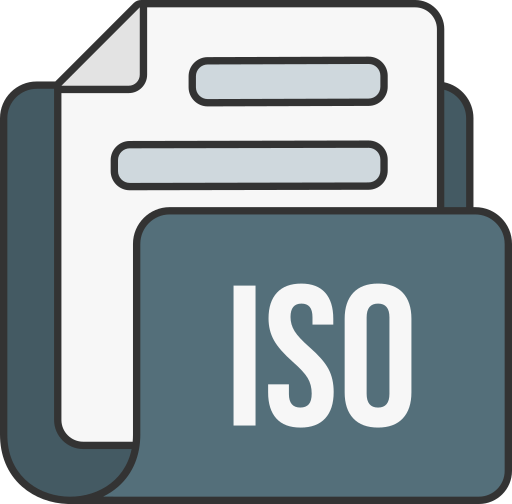 Iso file format Generic color lineal-color icon