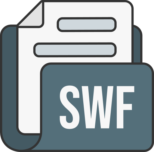 formato file swf Generic color lineal-color icona