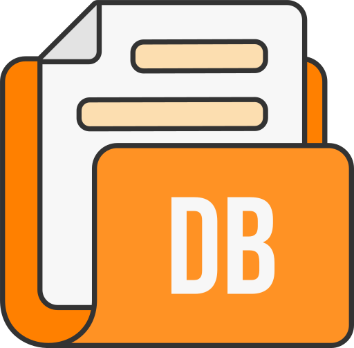 Db file format Generic color lineal-color icon