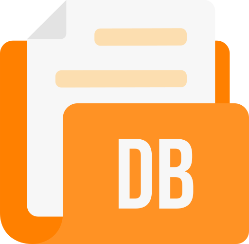 dbファイル形式 Generic color fill icon