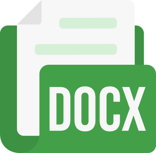 docx ファイル形式 Generic color fill icon