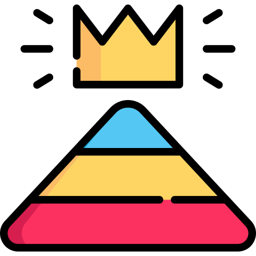 Pirámide Special Lineal color icono
