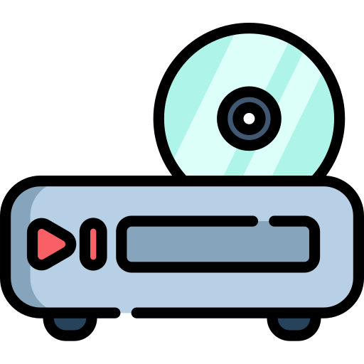 reproductor de dvd Special Lineal color icono