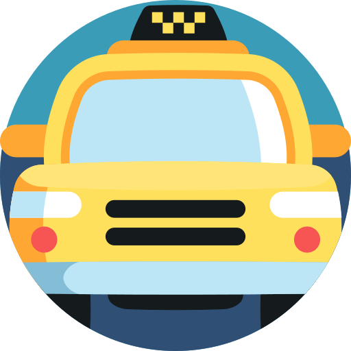 taxi Detailed Flat Circular Flat icoon