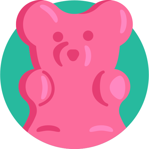 Gummy bear Detailed Flat Circular Flat icon