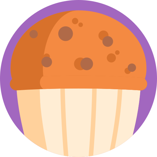muffin Detailed Flat Circular Flat Icône
