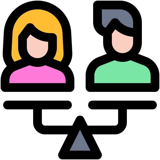 Égalité des sexes Generic color lineal-color Icône