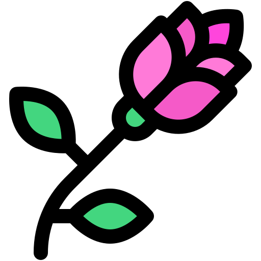 薔薇 Generic color lineal-color icon