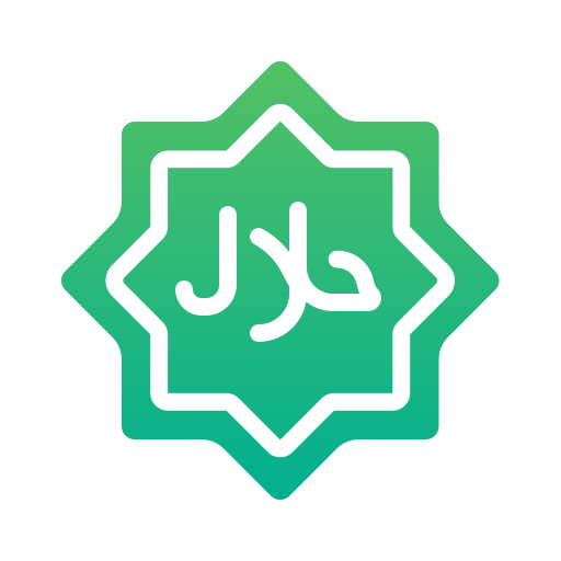 halal-teken Generic gradient fill icoon
