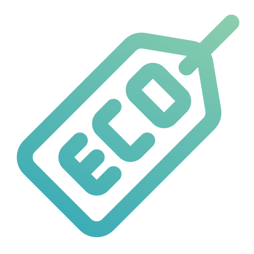 eco-label Generic gradient outline icoon
