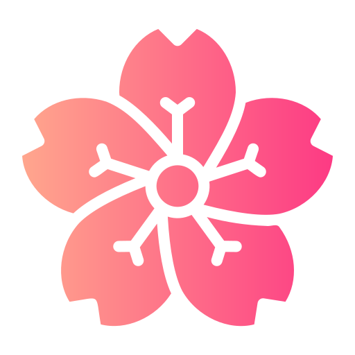 kwiat wiśni Generic gradient fill ikona