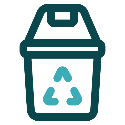 Trash bin Generic color outline icon