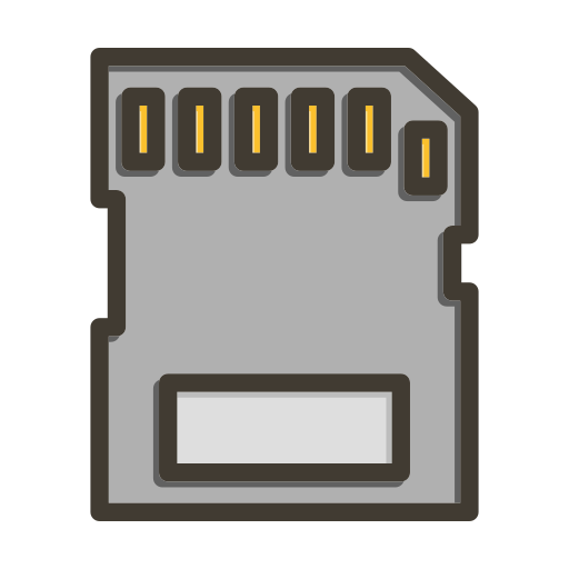 Memory card Generic color lineal-color icon
