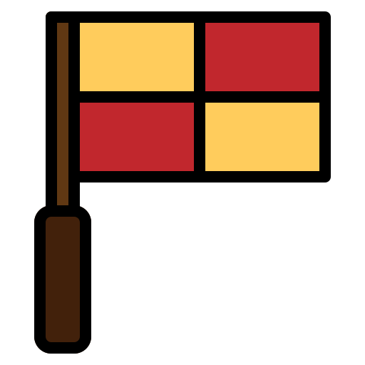 フラグ Generic color lineal-color icon