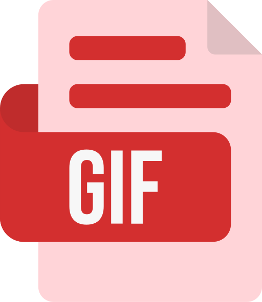 formato de archivo gif Generic color fill icono