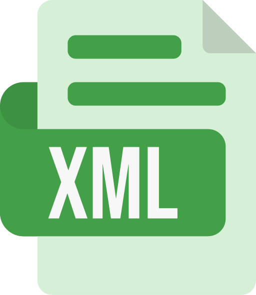 formato de archivo xml Generic color fill icono