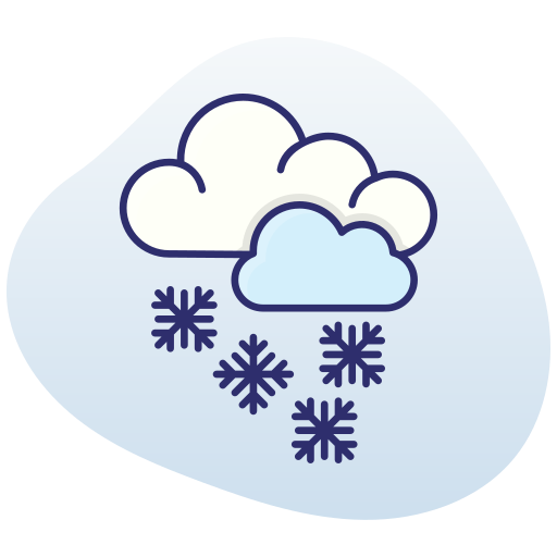 Snowing Generic gradient lineal-color icon