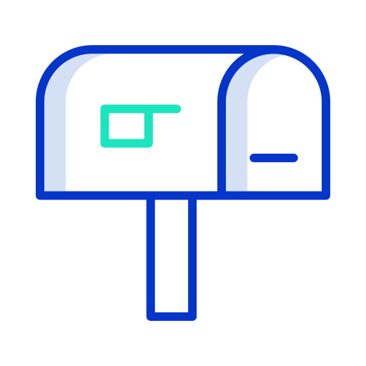 brievenbus Icongeek26 Outline Colour icoon