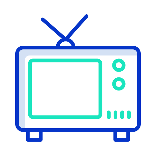 tv Icongeek26 Outline Colour icoon