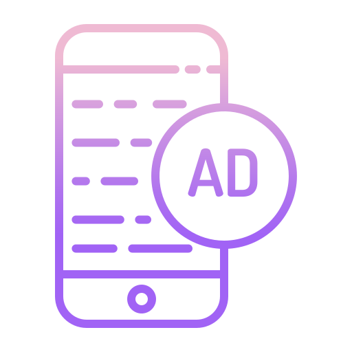 Ads Icongeek26 Outline Gradient icon