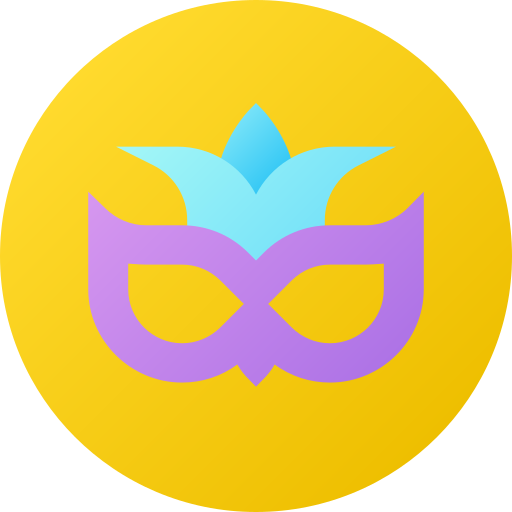 Máscara Flat Circular Gradient icono
