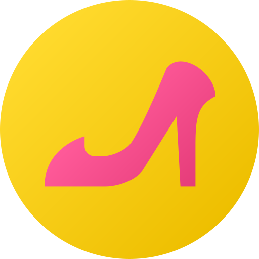 Zapatos Flat Circular Gradient icono
