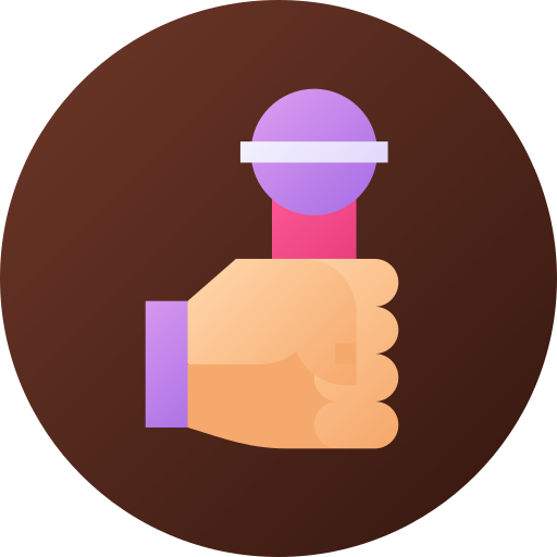 Sing Flat Circular Gradient icon