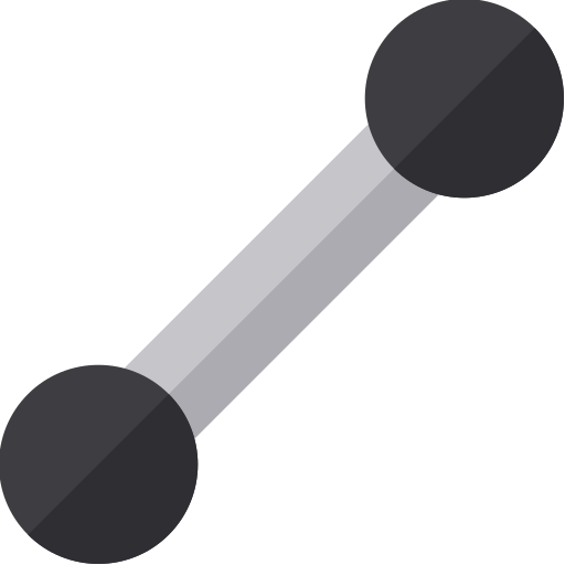 Dumbbell Basic Straight Flat icon