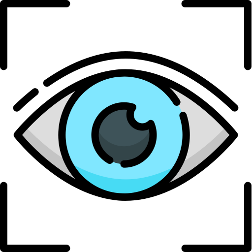 Eye scan Special Lineal color icon