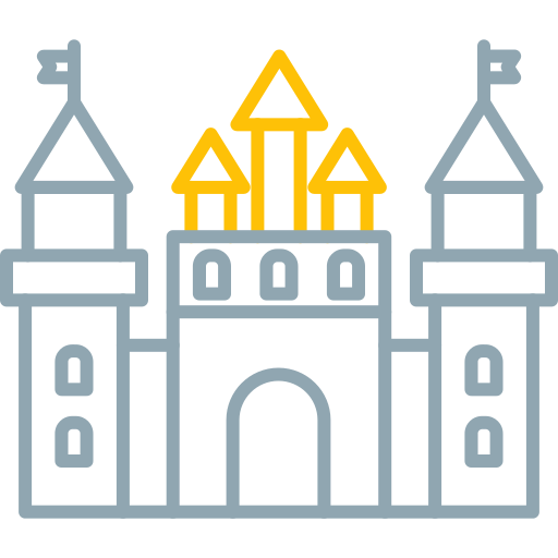kasteel Generic color outline icoon