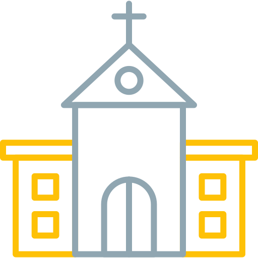 igreja Generic color outline Ícone