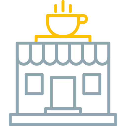 Coffee shop Generic color outline icon
