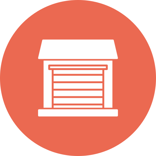 cochera Generic color fill icono
