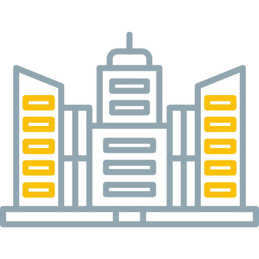 Skyscraper Generic color outline icon