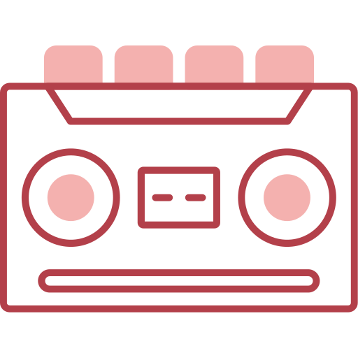 magnetofon kasetowy Generic color lineal-color ikona