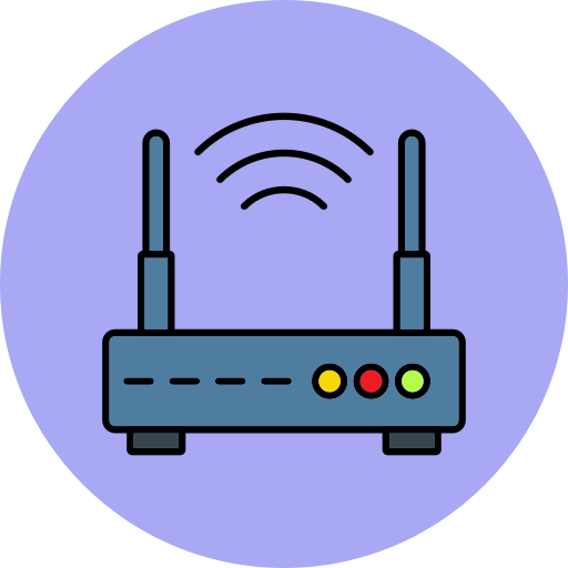 wi-fi-роутер Generic color lineal-color иконка