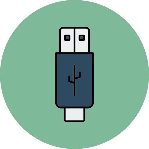 usb Generic color lineal-color icono