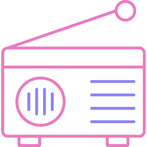 Radio Generic color outline icon