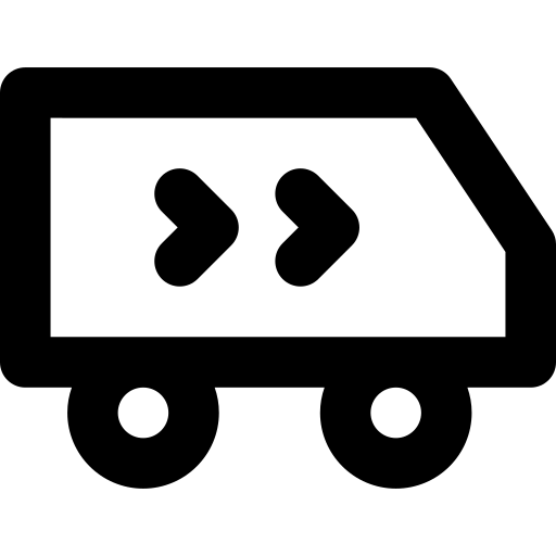 vrachtauto Basic Rounded Lineal icoon