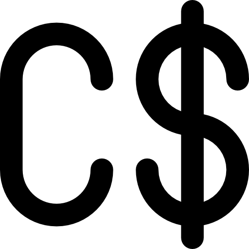 kanadischer dollar Basic Rounded Lineal icon