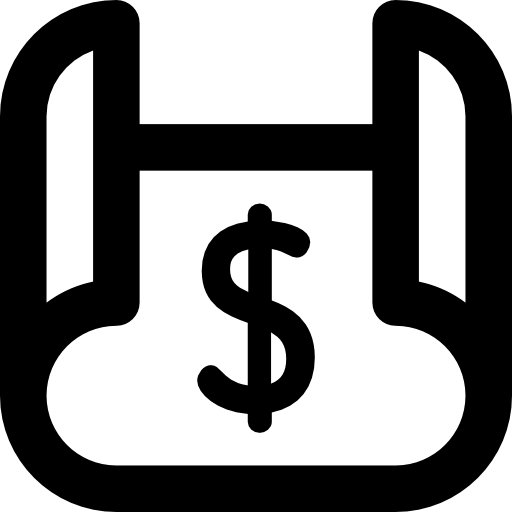 dólar Basic Rounded Lineal icono