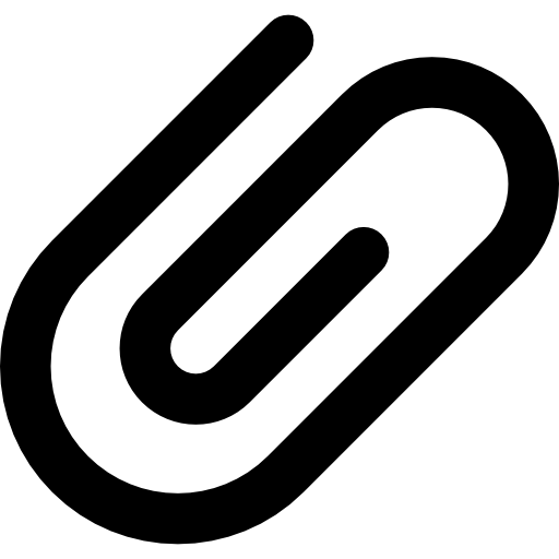 spinacz Basic Rounded Lineal ikona