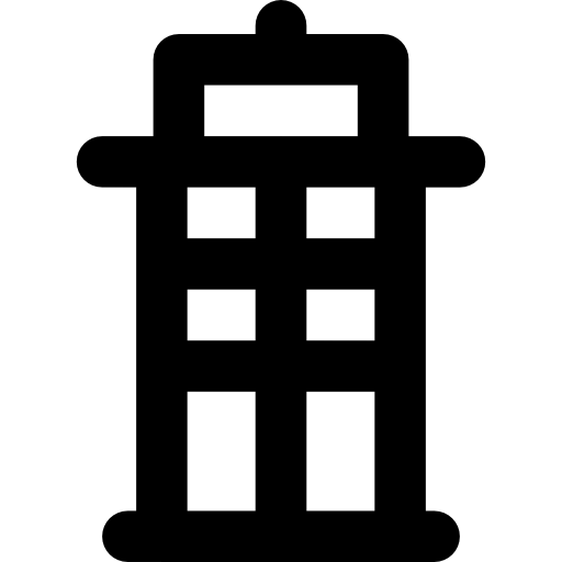 Police station Basic Rounded Lineal icon