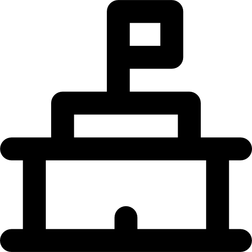 학교 Basic Rounded Lineal icon