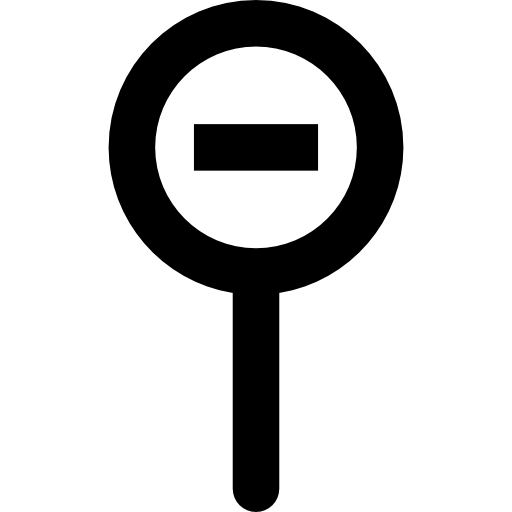 znak drogowy Basic Rounded Lineal ikona